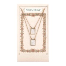 Mother of Pearl Tiered Scapular Pendant