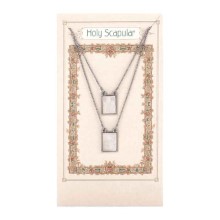 Mother of Pearl Tiered Scapular Pendant