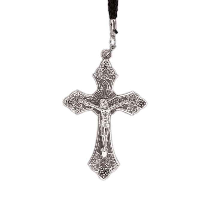 Crucifix with Grape Design