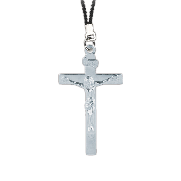 Bright Silver Crucifix