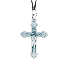 Silver Oxidized Crucifix