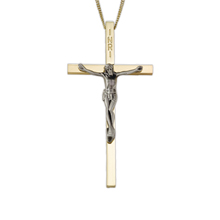 4" Gold Plated Crucifix Pendant
