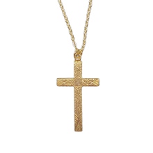 Engraved Cross Pendant