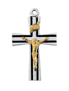 TWO-TONE CRUCIFIX