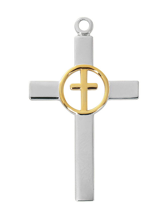 TWO TONE CROSS IN CROSS