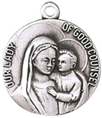 Our Lady of Good Counsel Pewter Pendant
