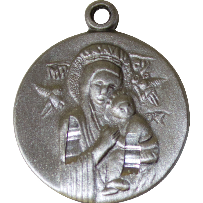 Our Lady of Perpetual Help Pewter Pendant