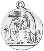 St. Catherine Pewter Pendant
