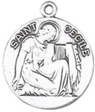 St. Cecile Pewter Pendant