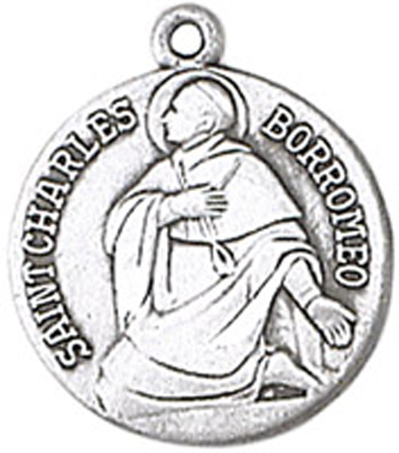 St. Charles Borromeo Pewter Pendant