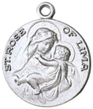 St. Rose of Lima | Pewter Pendant