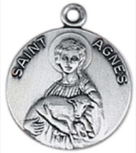 St. Agnes Pewter Pendant