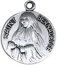 St. Bernadette Pewter Pendant