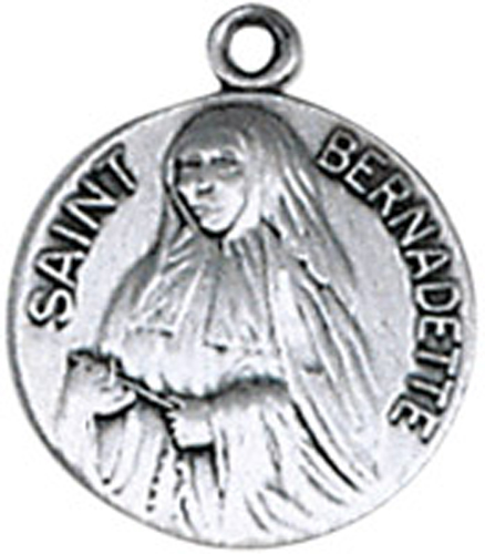 St. Bernadette Pewter Pendant
