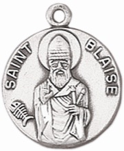 St. Blaise Pewter Pendant