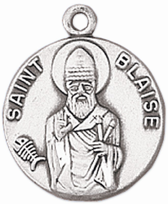 St. Blaise Pewter Pendant