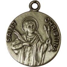 St. Christina Pewter Pendant
