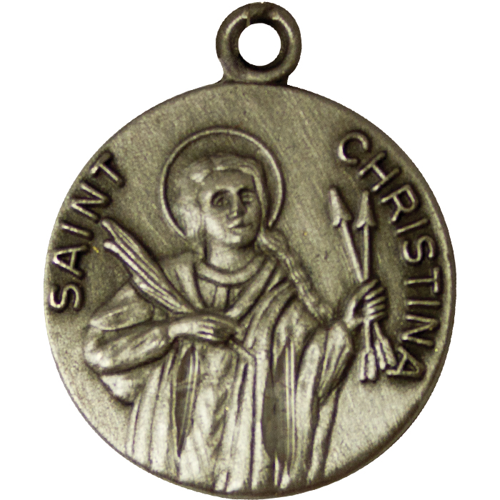 St. Christina Pewter Pendant