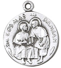 Sts. Cosmas and Damian Pewter Pendant