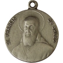 St. Francis De Sales Pewter Pendant