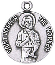 St. Joseph the Worker Pewter Pendant