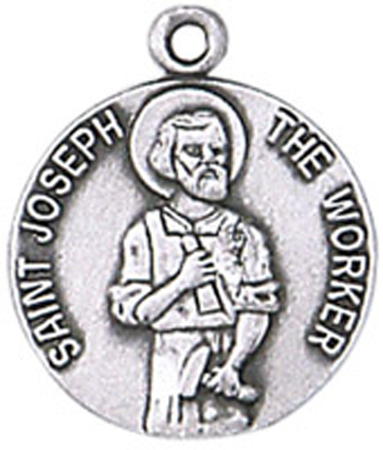 St. Joseph the Worker Pewter Pendant