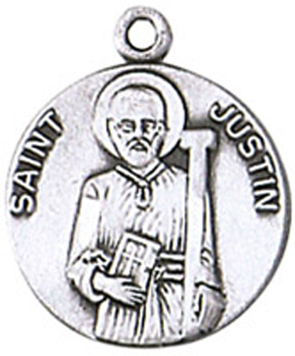 St. Justin | Pewter Pendant
