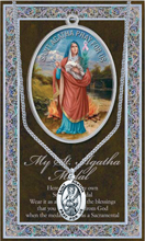 St. Agatha Pewter Pendant