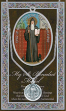 St. Benedict Pewter Pendant