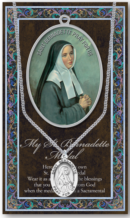 St. Bernadette Pewter Pendant