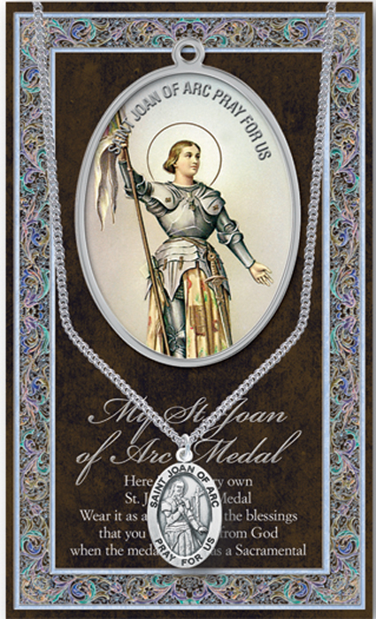 St. Joan Of Arc Pewter Pendant