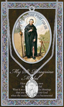 St. Peregrine Pewter Pendant
