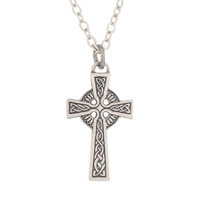 Celtic Cross Pendant Necklace - Nickle Plated