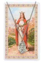 St. Barbara Pewter Patron Saint Pendant