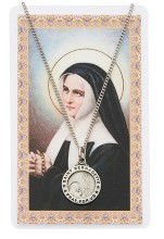 St. Bernadette Pewter Patron Saint Pendant