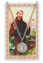 St. Francis of Assisi Pewter Patron Saint Pendant