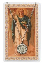 St. Gabriel Pewter Patron Saint Pendant