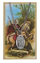 St. George Pewter Patron Saint Pendant