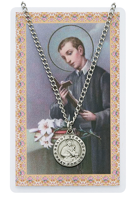 St. Gerard Pewter Patron Saint Pendant