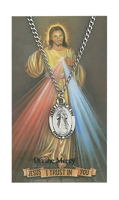 Divine Mercy Pewter Pendant
