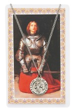 St. Joan of Arc Pewter Patron Saint Pendant