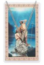 St. John the Baptist Pewter Patron Saint Pendant