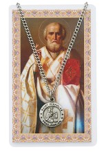 St. Nicholas Pewter Patron Saint Pendant