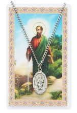 St. Paul Pewter Patron Saint Pendant