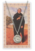 St. Peregrine Pewter Patron Saint Pendant