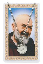 St. Pio of Pietrelcina Pewter Patron Saint Pendant