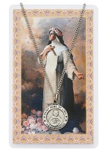 St. Rose of Lima Pewter Patron Saint Pendant
