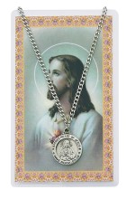 Sacred Heart of Jesus Pewter Pendant