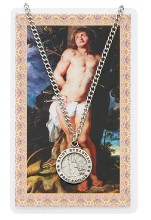 St. Sebastian Pewter Patron Saint Pendant