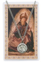 St. Augustine Pewter Patron Saint Pendant